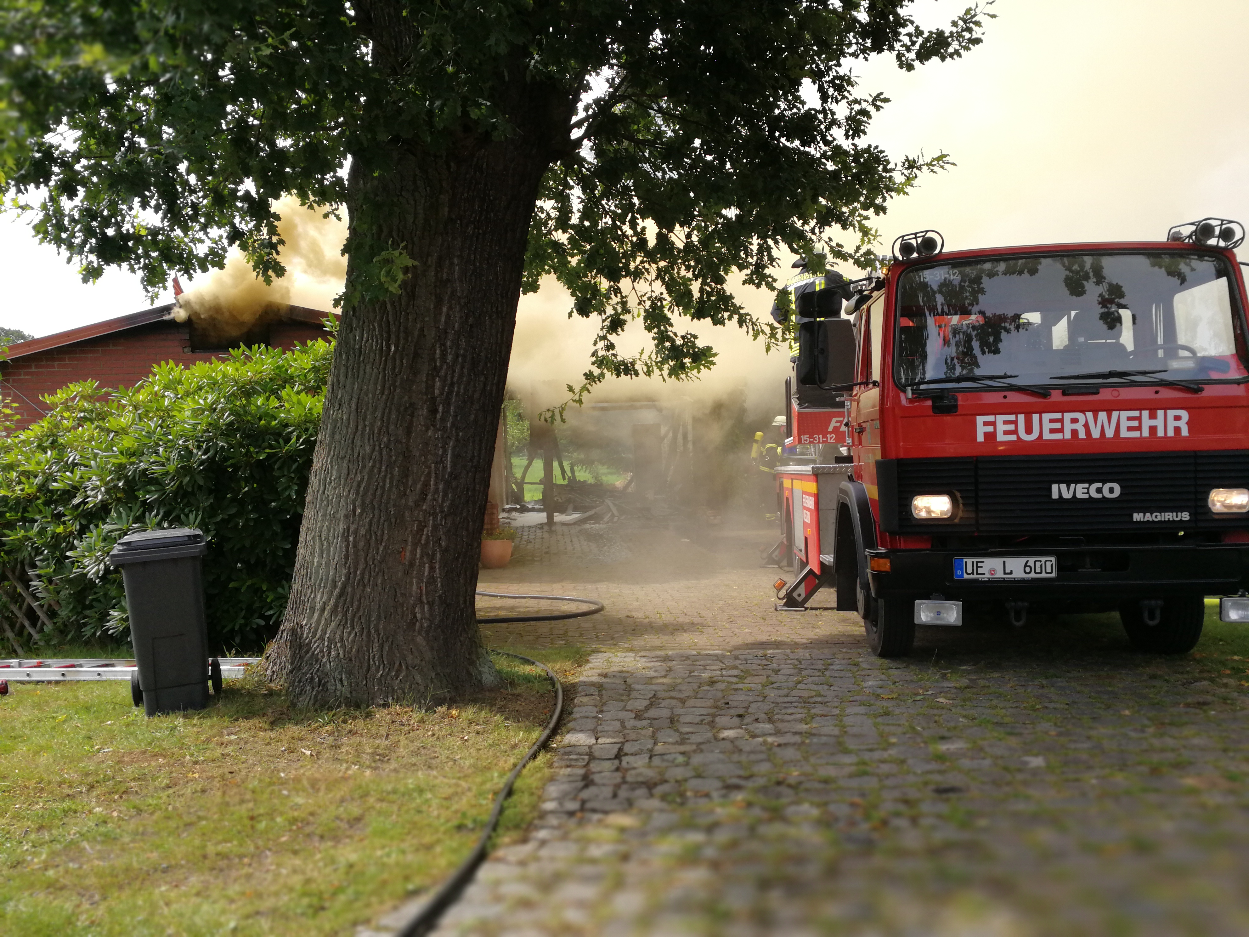 212. Anforderung DLK - Wohnhausbrand